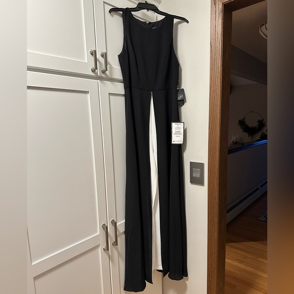 Adrianna Papell Colorblocked Overlay Jumpsuit - Picture 2 of 13